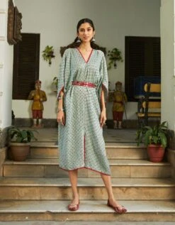 Bandhani Kaftan Dress