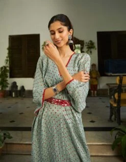 Bandhani Kaftan Dress -Africans Shop ct555bmw3