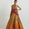 Mustard Lehenga With A Tasseled Blouse -Africans Shop dac839mustard1