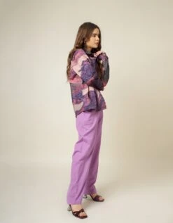 Purple Earo Printed Shirt 13 Purple Earo Printed Shirt -Africans Shop dl24sh0025