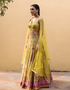 Sunshine Yellow Lehenga Set -Africans Shop dzb163