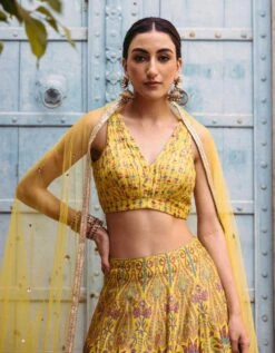 Sunshine Yellow Lehenga Set -Africans Shop dzb164