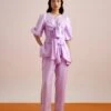 Echo Lilac Tie Up Pant Set -Africans Shop echostudio041