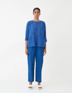 Electric Blue Front Pocket Shirt