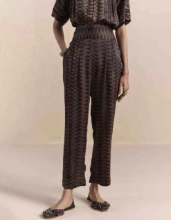 Black Mrida Smoked Pant 10 Black Mrida Smoked Pant -Africans Shop fb2319b3