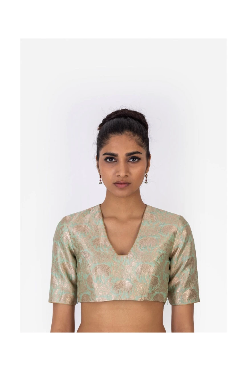 Hestia Angoori Varanasi Silk Brocade Blouse 3 Hestia Angoori Varanasi Silk Brocade Blouse