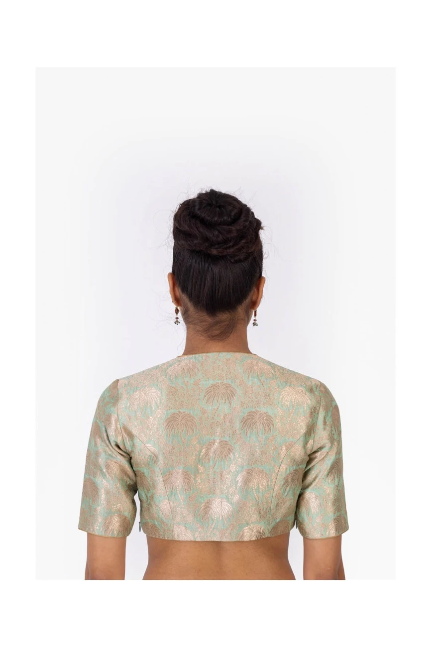 Hestia Angoori Varanasi Silk Brocade Blouse 4 Hestia Angoori Varanasi Silk Brocade Blouse - Image 2
