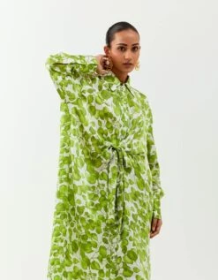Inca Green Clover Knot Shirt -Africans Shop incaksh01greenclover4