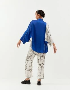 Inca Cobalt Blue Panelled Shirt -Africans Shop incash03cobaltblueb 1