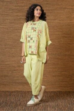 Green Paakhi Kimono Top -Africans Shop j2220b2