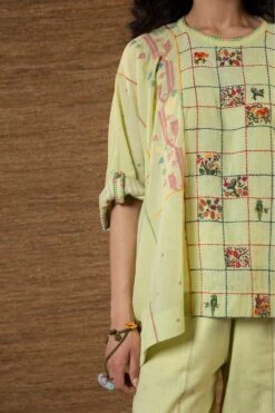 Green Paakhi Kimono Top -Africans Shop j2220b3