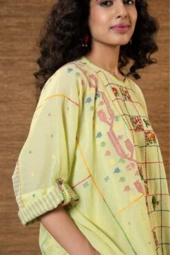 Green Paakhi Kimono Top -Africans Shop j2220b4