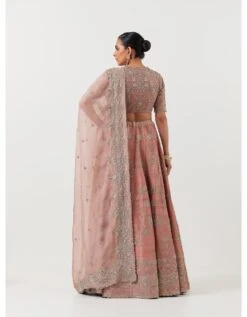 Raw Silk Peach Hand Embroidered Blouse -Africans Shop jayj22231016b