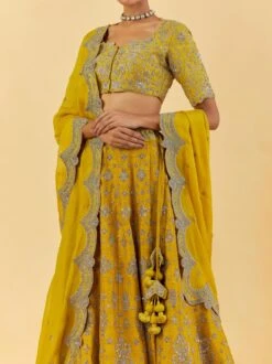 Mustard Raw Silk Blouse -Africans Shop jr87253