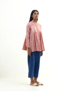 Pink Blended Cotton Keidn Shirt -Africans Shop keidnmsk70osn453