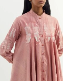 Pink Blended Cotton Keidn Shirt -Africans Shop keidnmsk70osn454