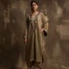 Pushkar Gold Kurta With Dhoti And Blouse -Africans Shop kka41 1