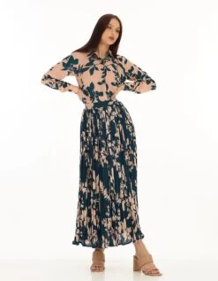 Pink And Teal Floral Shirt -Africans Shop kofw230813 1