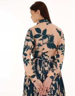 Pink And Teal Floral Shirt -Africans Shop kofw230814 1