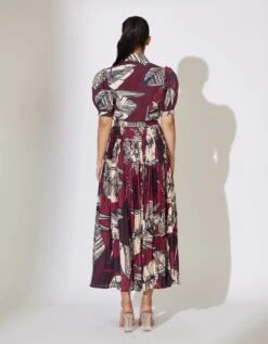 Brown And Off White Floral Shirt -Africans Shop kofw23104b 1