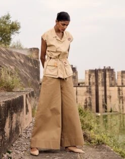 Beige Owlet Top -Africans Shop kw8762