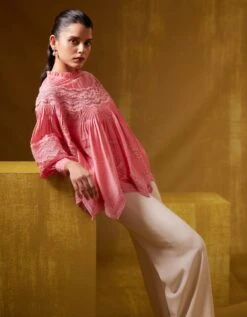 Lea Print Top In Pink -Africans Shop lef23tpkp2