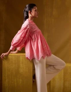 Lea Print Top In Pink -Africans Shop lef23tpkp3