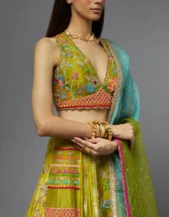 Lime Green Lehenga Set -Africans Shop lehenga24blouse101dupatta5