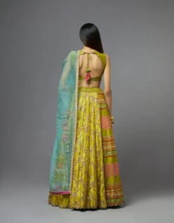 Lime Green Lehenga Set -Africans Shop lehenga24blouse101dupattab
