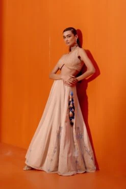 Beige Dori Embroidered Lehenga Set -Africans Shop ln131beige3
