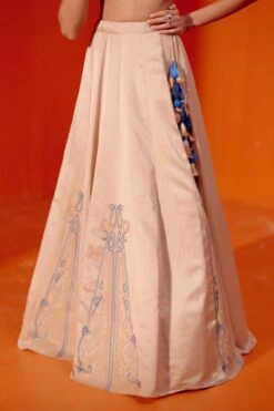 Beige Dori Embroidered Lehenga Set -Africans Shop ln131beige5