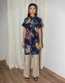 Evening Bloom Print Evening Bloom High Low Shirt