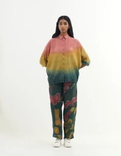 Multi Colour Lsrin Blended Cotton Shirt