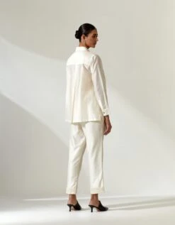 Lingura Shirt Set In Ivory -Africans Shop lsshtsetb 1