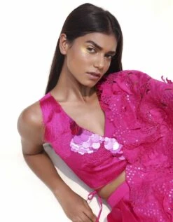 Fuchsia Pink Lush Lehenga Set -Africans Shop lush01b