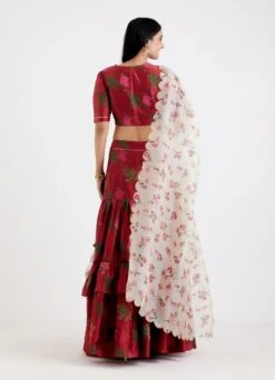 Maroon Ushma Lehenga Set -Africans Shop m10 b