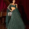 Dark Green Gillian Lehenga Set -Africans Shop mfnf37ls1