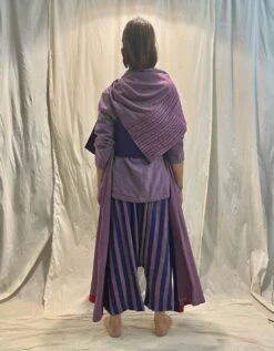 Purple And Navy Dropa Pants -Africans Shop milldrob