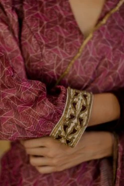 Burgandy Menal Blouse -Africans Shop mim00199 3