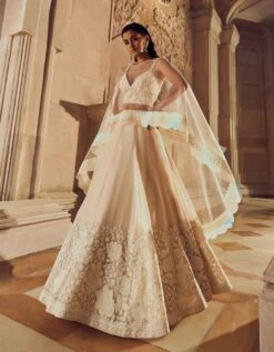 Nude Pink Mir Hand Embellished Lehenga Set 10 Nude Pink Mir Hand Embellished Lehenga Set -Africans Shop miri3