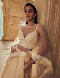 Nude Pink Mir Hand Embellished Lehenga Set 13 Nude Pink Mir Hand Embellished Lehenga Set -Africans Shop mirib