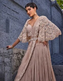 Ivory Lehenga Skirt Set -Africans Shop mk018504