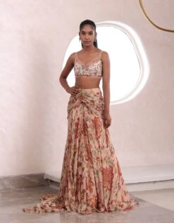 Nude Anyasha Lehenga Set -Africans Shop mmmwf239262