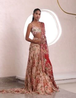Nude Anyasha Lehenga Set -Africans Shop mmmwf239263