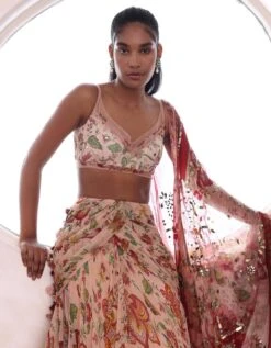 Nude Anyasha Lehenga Set -Africans Shop mmmwf239264