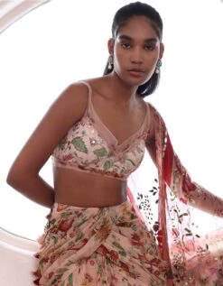 Nude Anyasha Lehenga Set -Africans Shop mmmwf239265