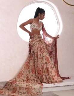 Nude Anyasha Lehenga Set -Africans Shop mmmwf239266