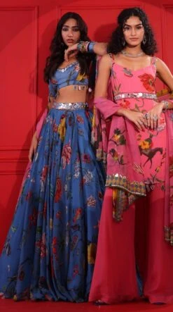 Swara Blue Lehenga Set -Africans Shop mmrb904b 1