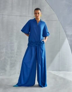 Blue Vervain Denim Top -Africans Shop njst 13062