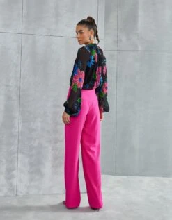 Black Zinnia Tie Up Top -Africans Shop njst 1310b